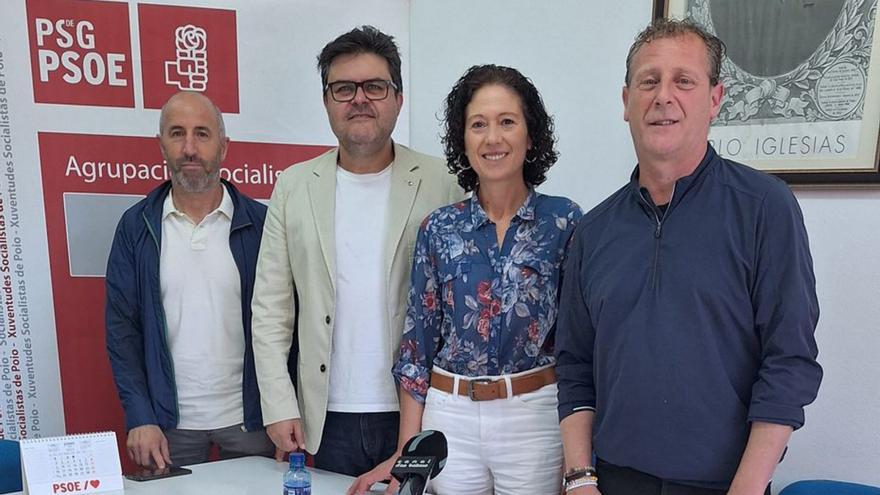 La agrupación municipal socialista de Poio, tras su balance. | FdV