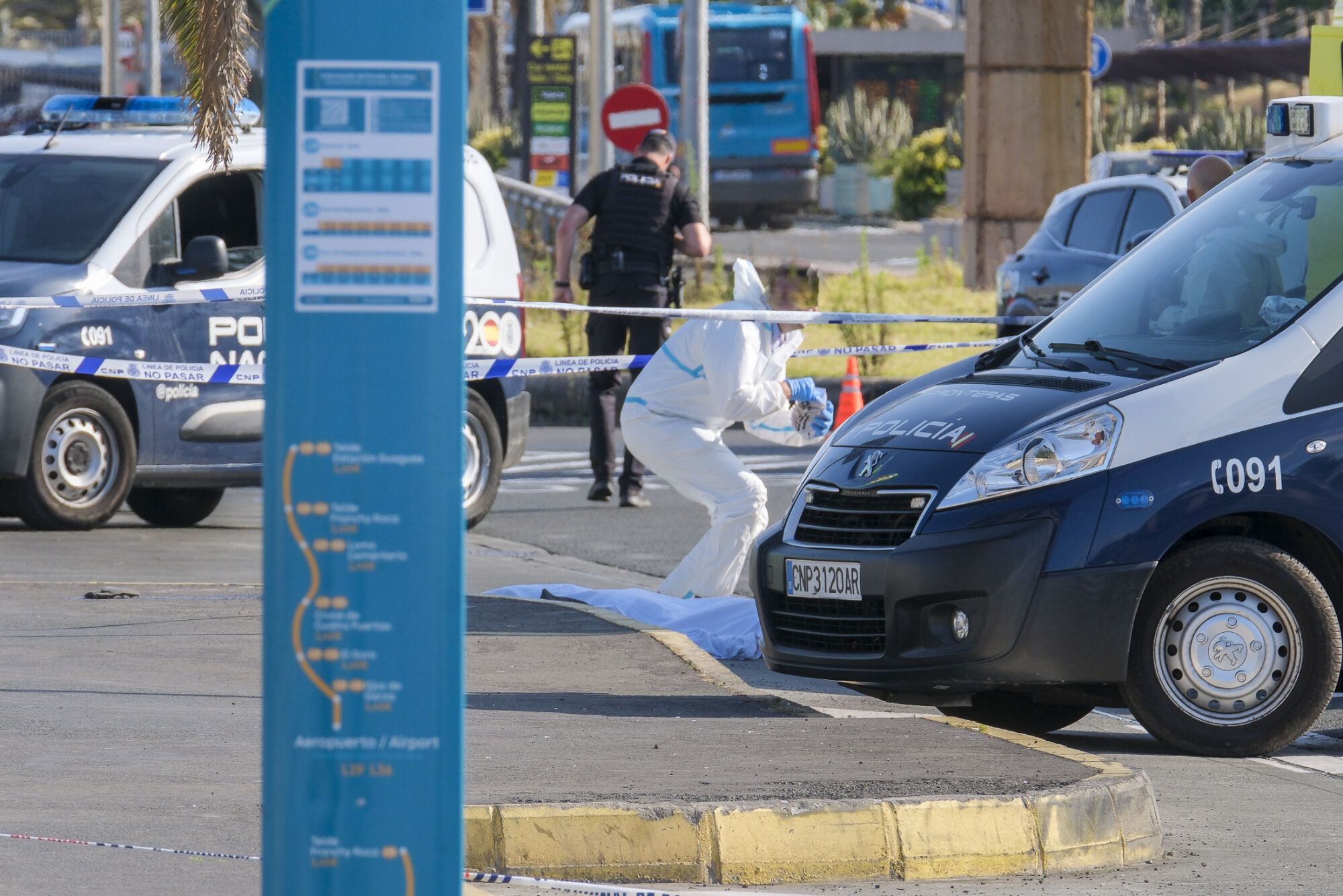 Muerto por disparo de la Policía Nacional en el aeropuerto de Gran Canaria