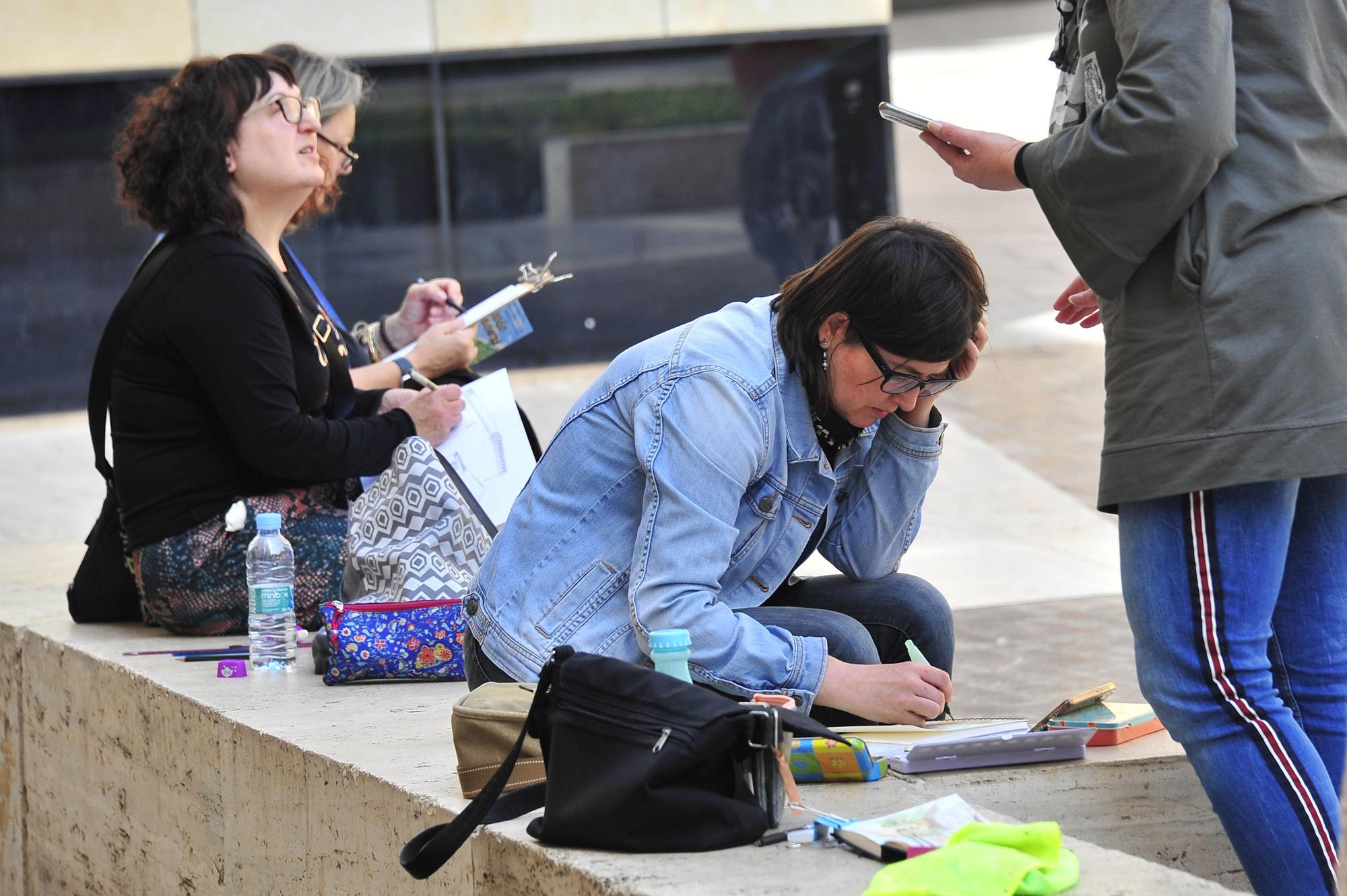 8º Encuentro de Dibujantes Urbanos en Elche, Dibujando entre Palmeras.