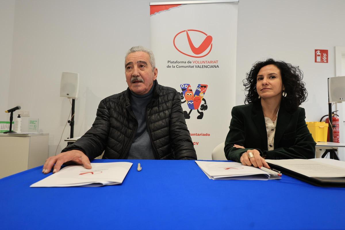 Primer acto de la nueva consellera Albalat en Castelló en el Día del Voluntariado