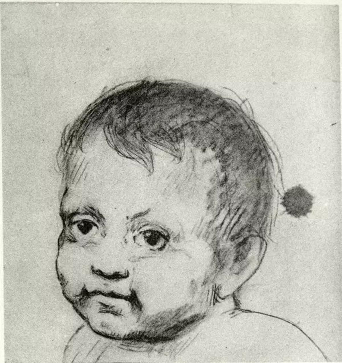 Niña pintada por Picasso.