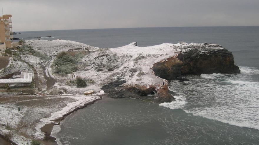 Imagen de archivo de nieve en Cabo de Palos