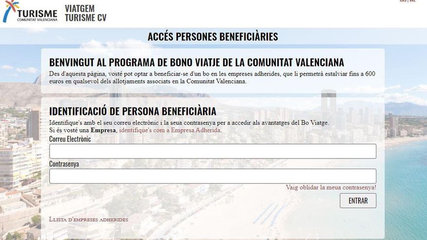 Bono Turístico Viatgem de la Comunidad Valenciana: Cómo y cuándo se ...
