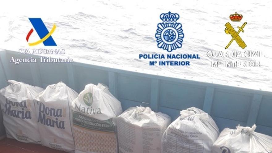 Droga incautada en un pesquero interceptado al sur de Canarias