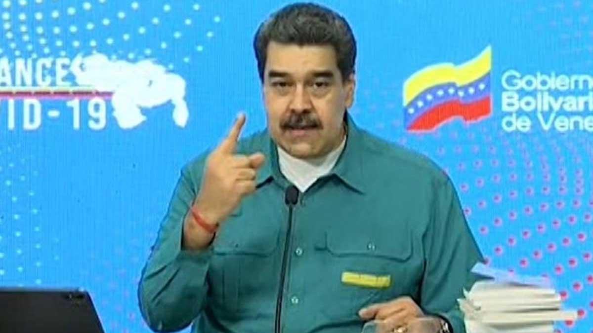 Maduro, durante su intervención televisada de este domingo.