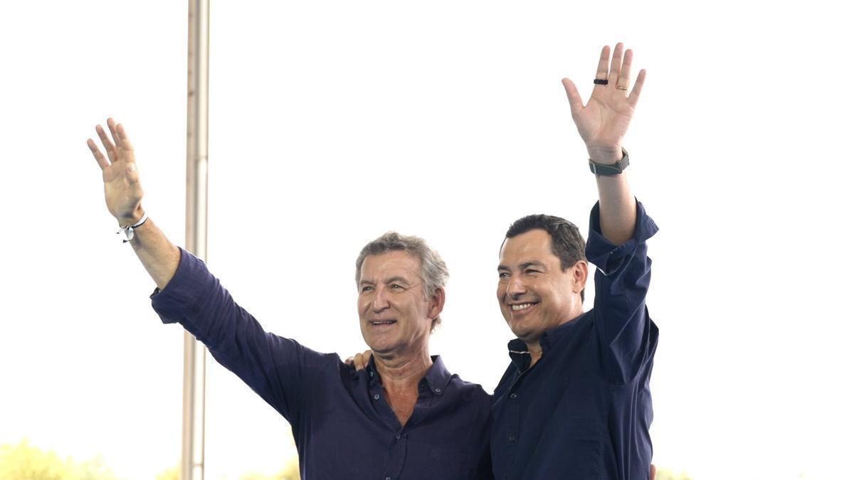 Feijóo y Moreno vuelven a la sartená de huevos fritos en Alhaurín el Grande para arrancar un curso político "decisivo"