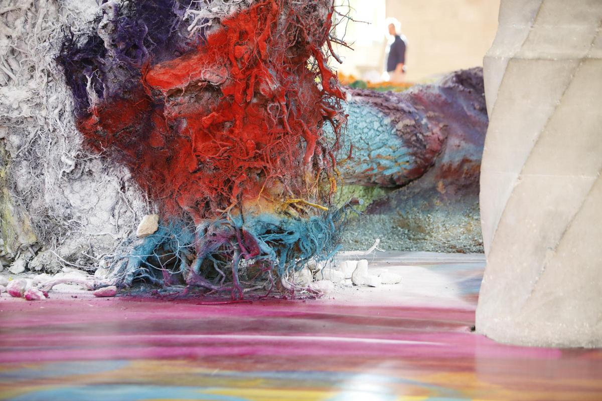 Staunen in der Seehandelsbörse: So wirkt Katharina Grosses Kunst auf die Besucher