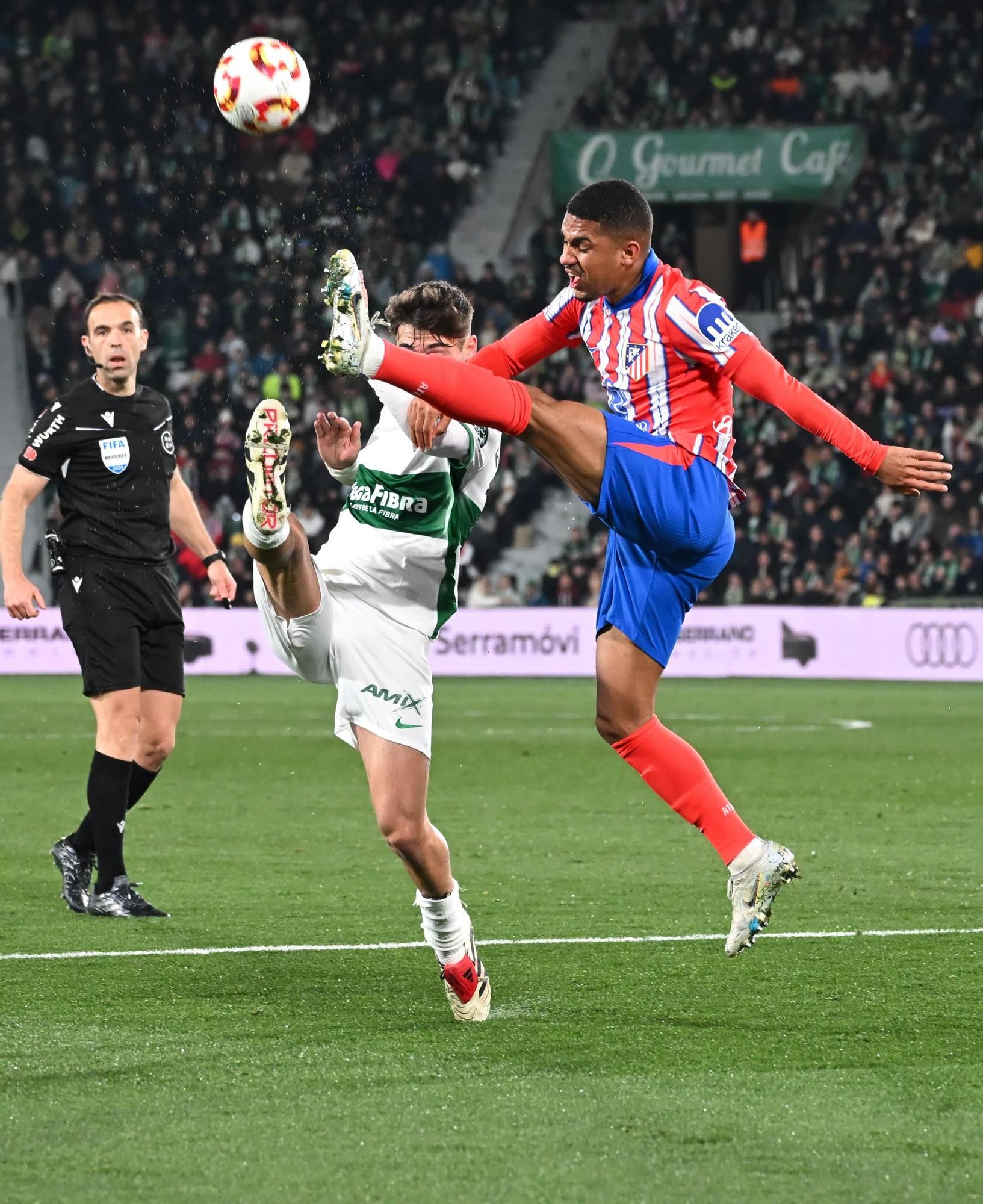 El Elche cae en los octavos de Copa del Rey frente al Atlético de Madrid (0-4)