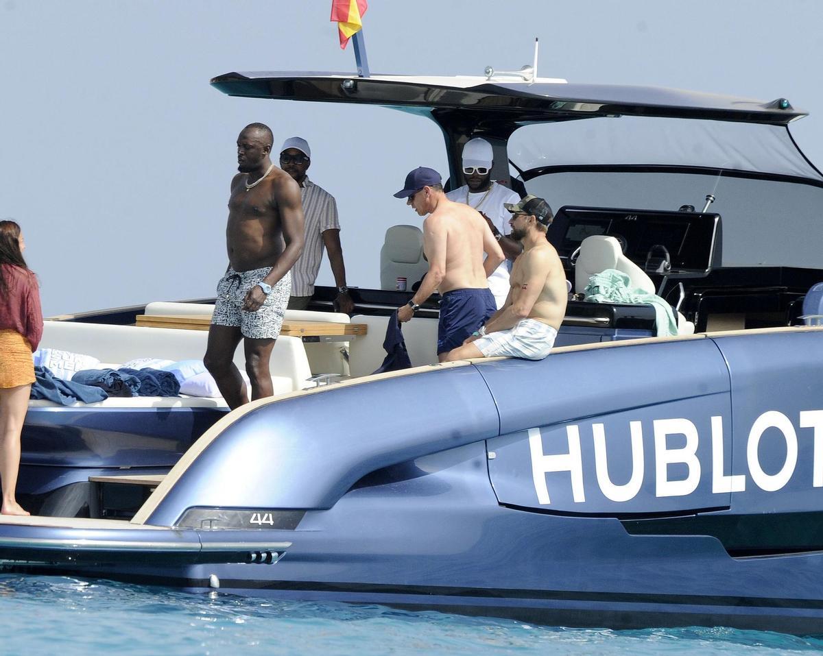 El exatleta jamaicano Usain Bolt disfruta del mar y la noche de Ibiza y Formentera