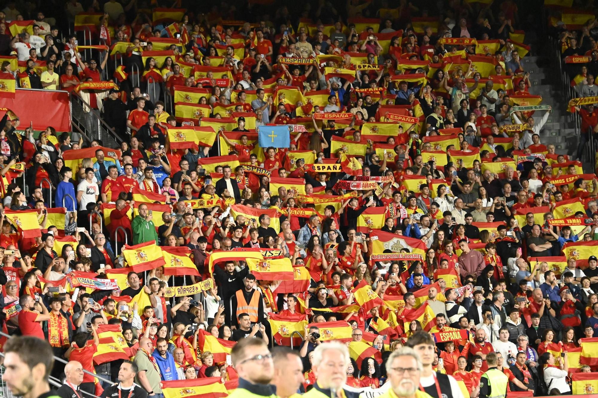 España - Georgia, en imágenes