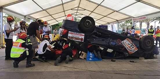 Teguise acoge un campeonato nacional de rescate en accidentes de tráfico