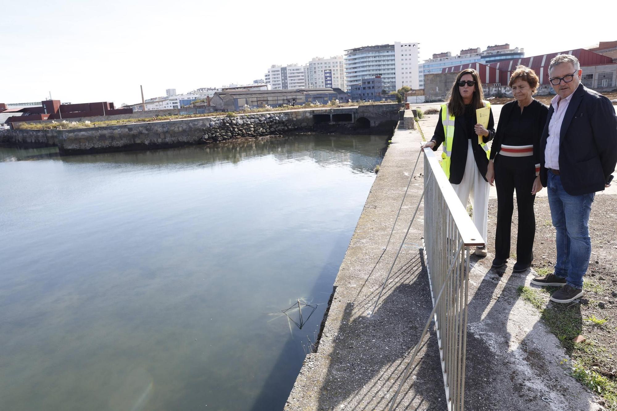 Así avanzan los trabajos en los terrenos de Naval Gijón (en imágenes)