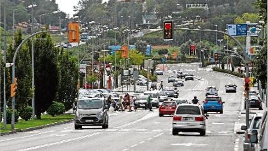 La carretera que uneix les localitats de Lloret de Mar i Blanes.