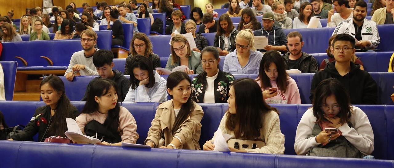 Estudiantes extranjeros de la UVigo en un curso anterior.