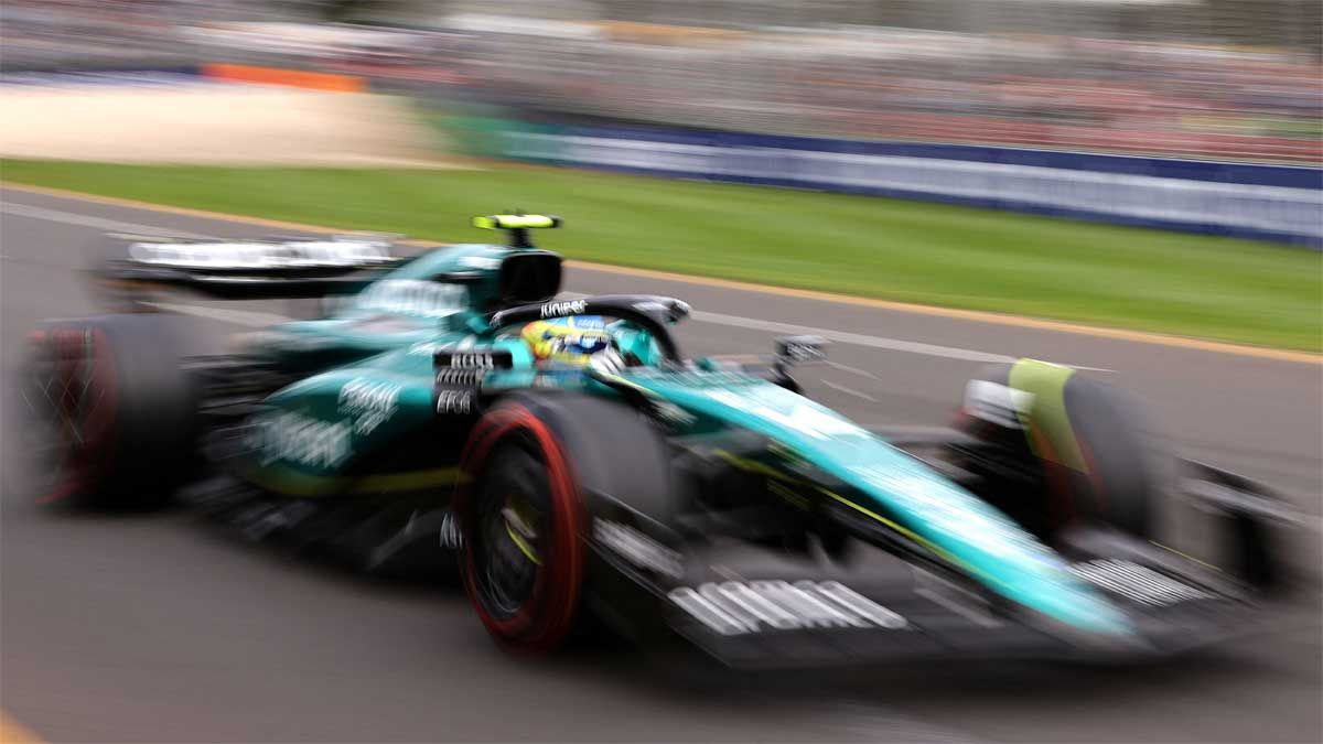 Fernando Alonso, durante la carrera en Australia