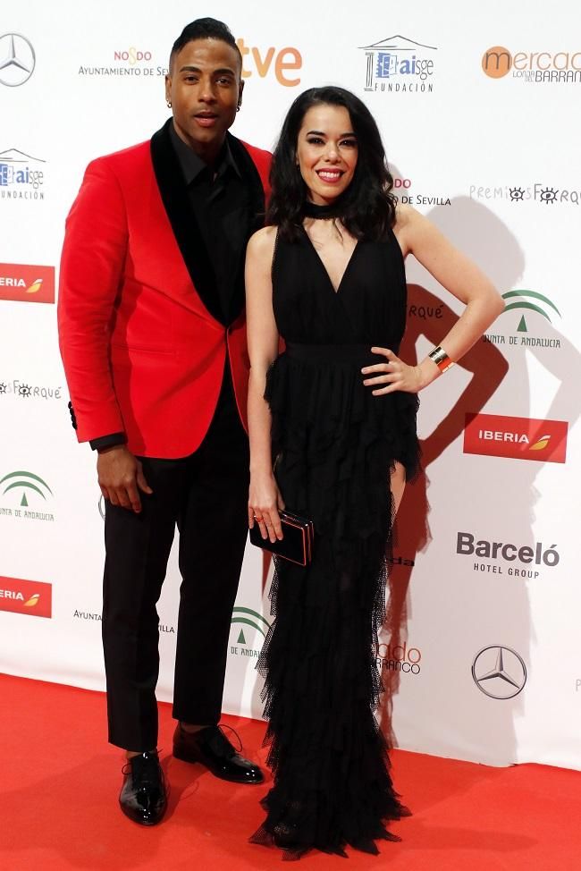Beatriz Luengo y Yotuel Romero durante los Premios Forqué 2017