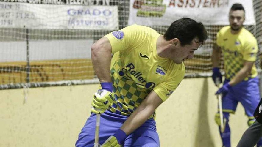 Álex Fandos, en el partido frente al Palafrugell.