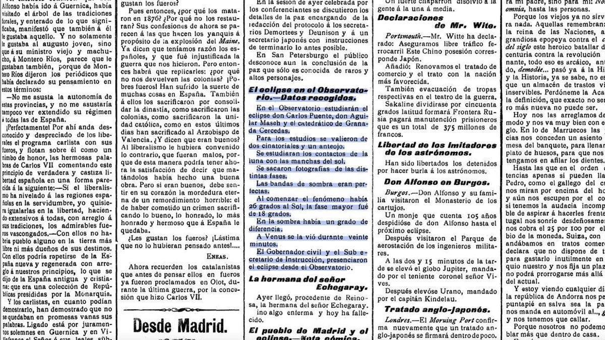 Ejemplar de EL CORREO DE ZAMORA del jueves 31 de agosto de 1905.