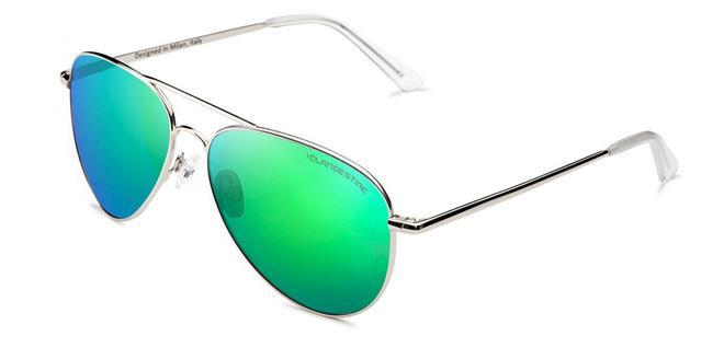 Gafas de Clandestine: Modelo Aviator Silver Green 37,99 euros