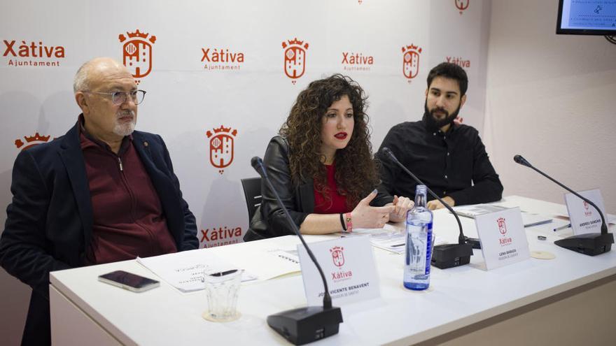 José Vicente Benavent, Lena Baraza y Andreu Sanchis, esta tarde, en la presentación del programa de la UPCCA