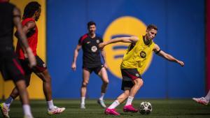El Barça se entrena con la vista puesta en su partido de Champions