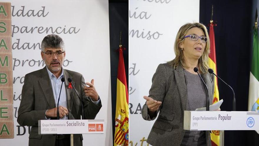 PSOE y PP se acusan mutuamente de falsear las cuentas de Extremadura