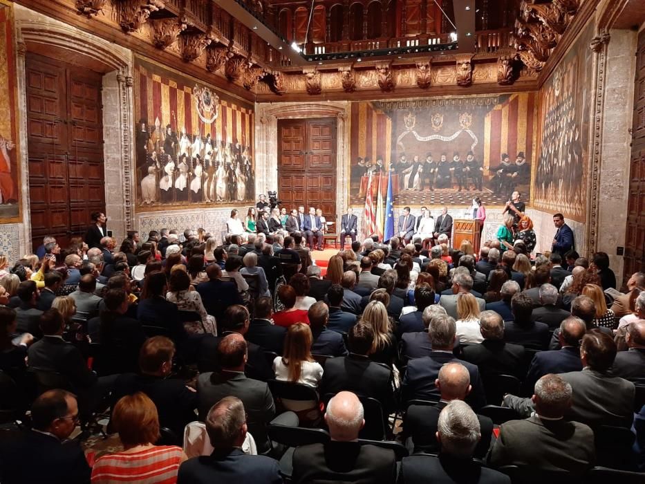 Acto institucional por el 9 d'Octubre en el Palau de la Generalitat