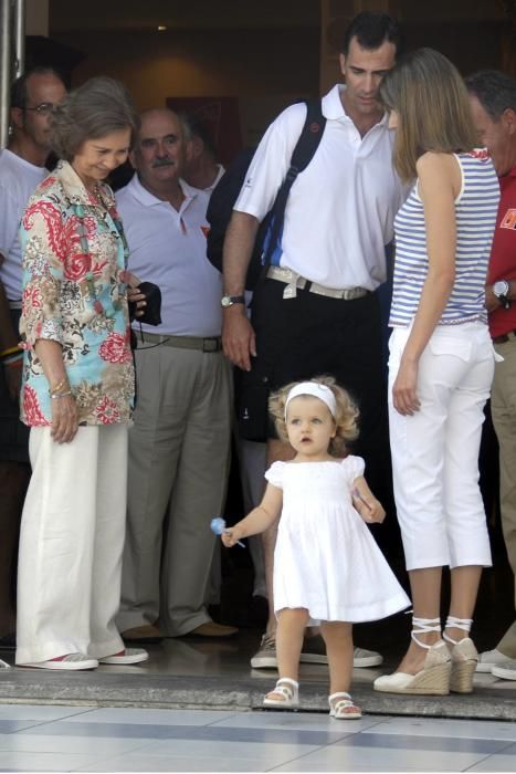 La familia real en el Club Náutico de Palma