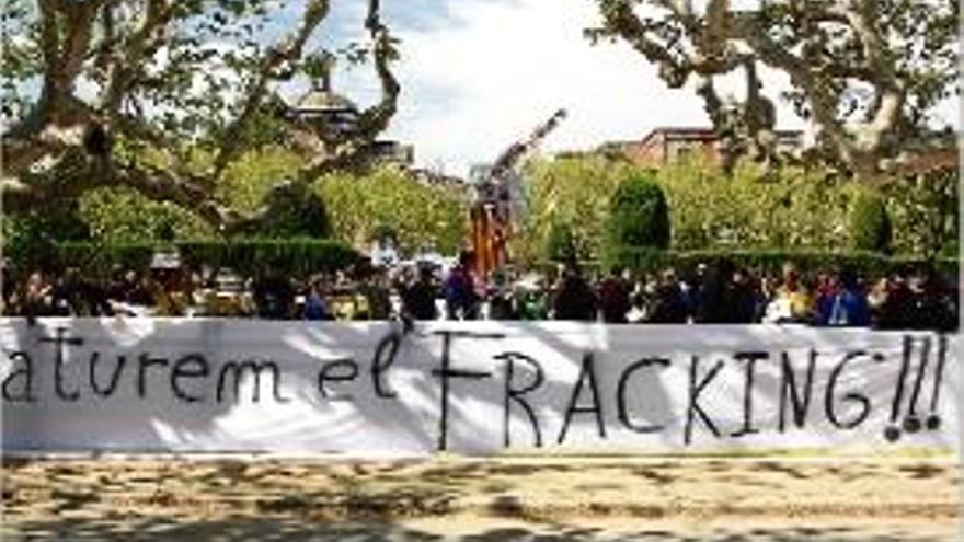 Mobilització contra el «fracking» a Barcelona el passat novembre.