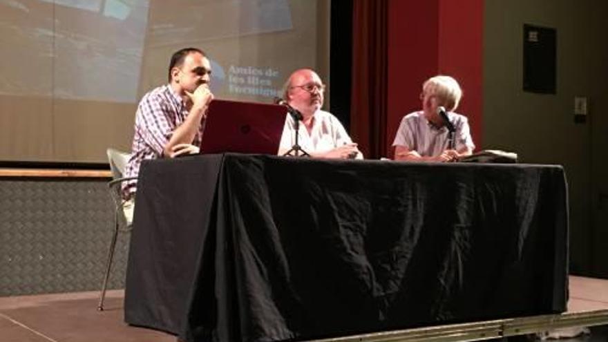 La presentació, amb Gabriel Martín, Jordi Soler i Jordi Sistach.