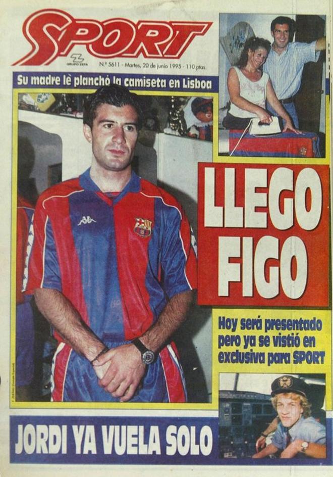 1995 - Luis Figo firma por el FC Barcelona