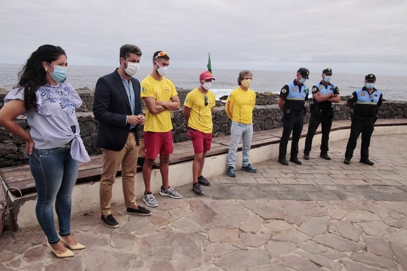 Visita del alcalde de La Laguna al charco de Jover (Tejina) | 06/08/2020  | 06/08/2020 | Fotógrafo: María Pisaca Gámez