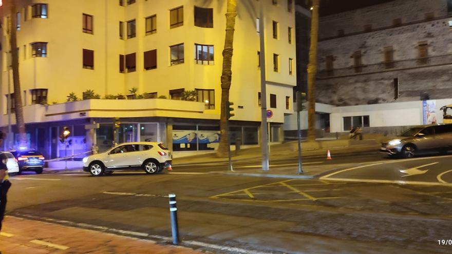 Una mancha de aceite, la causante de un accidente múltiple en Las Palmas de Gran Canaria