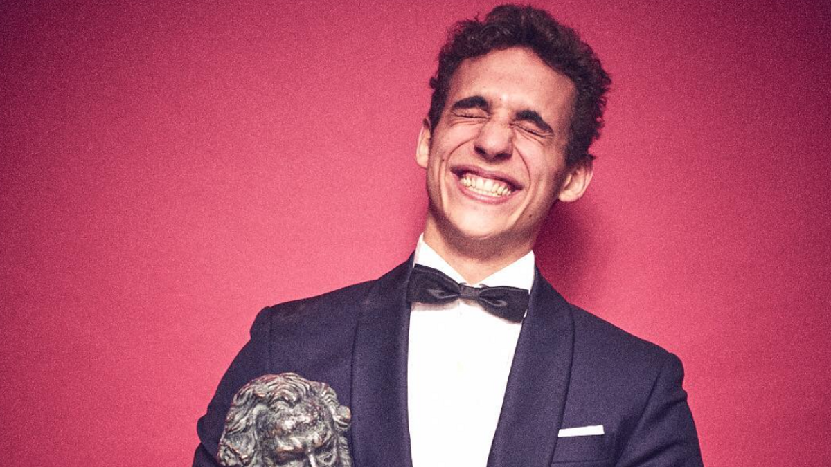 Miguel Herrán en el backstage de los Premios Goya 2016