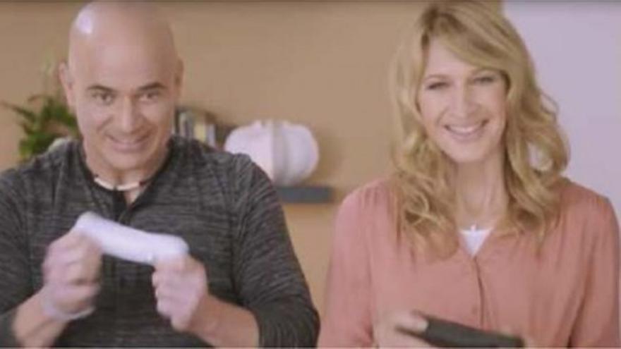 Andre Agassi y Stefi Graf, en 'Wii Party U'