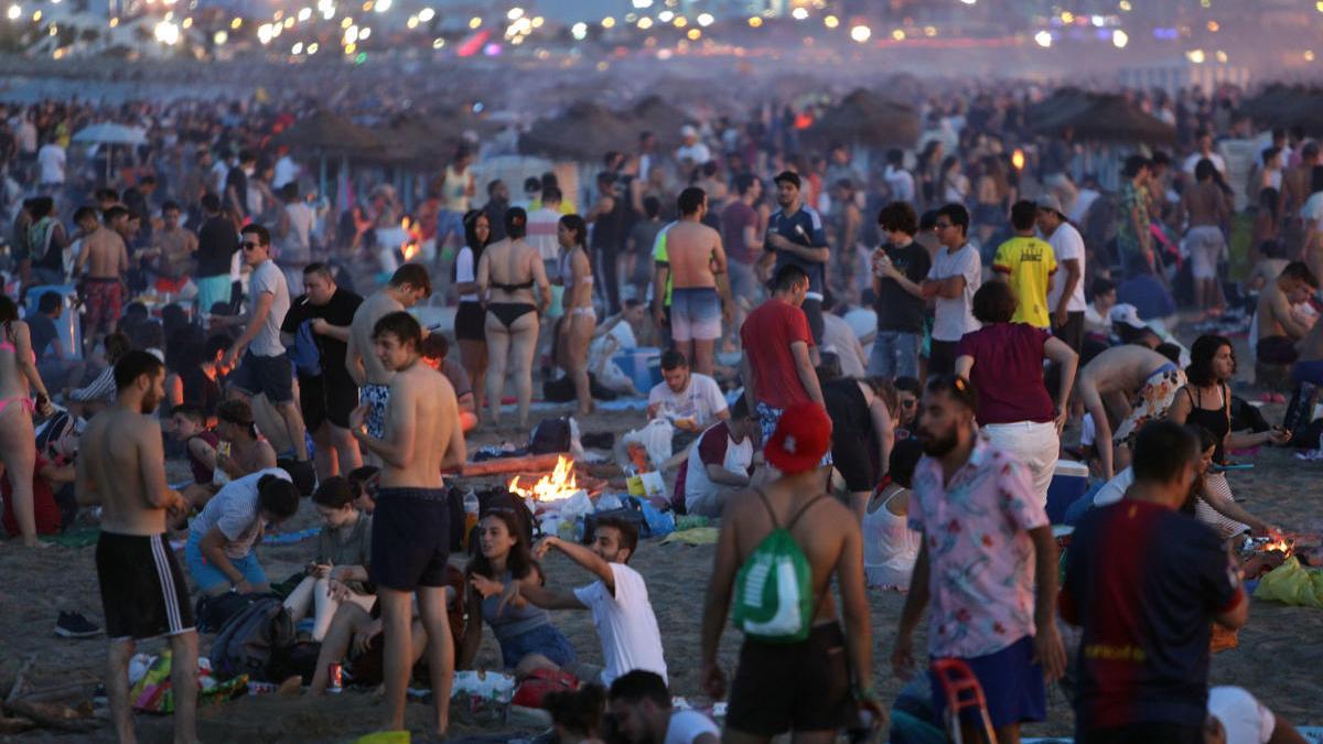 Aspecto de la playa en San Juan de 2019.