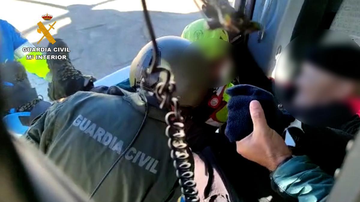 Rescate a un senderista en Valcorchero