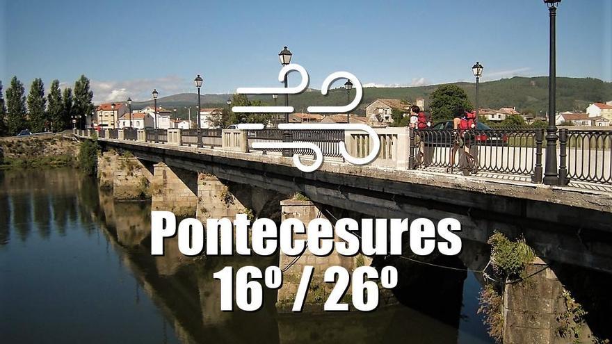 El tiempo en Pontecesures: previsión meteorológica para hoy, jueves 27 de junio