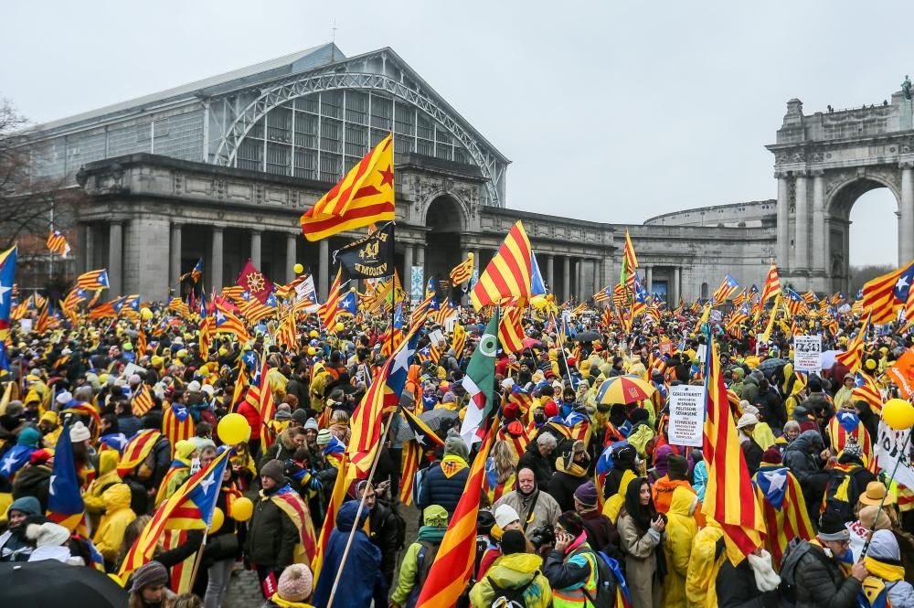 Manifestació independentista a Brussel·les