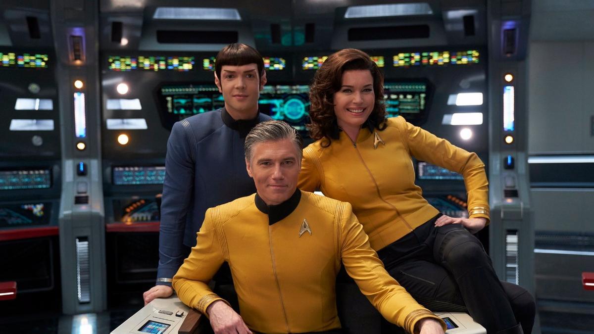 Imagen promocional de la nueva serie del universo Star Trek, Srange New Worlds.