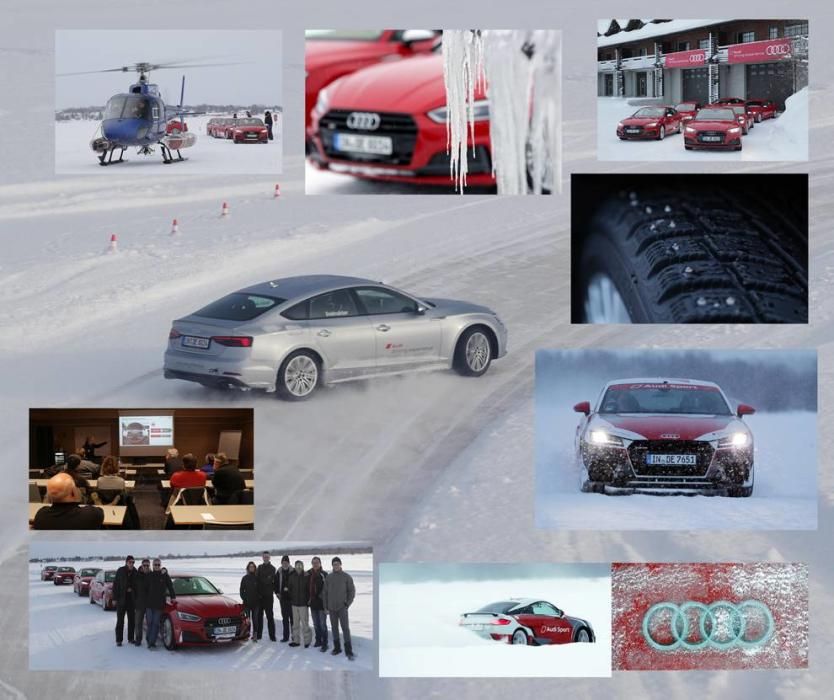 Audi, derrapando en Laponia