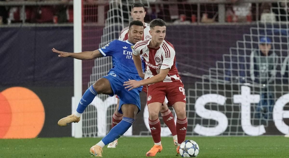 Mouzakitis sorprendió al Real Madrid en su visita al Pireo