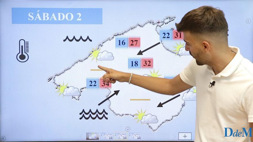 El tiempo del fin de semana en Mallorca | Se dispara el termómetro