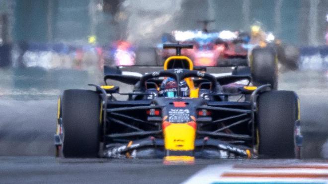Max Verstappen, durante la sesión de clasificación en Miami.