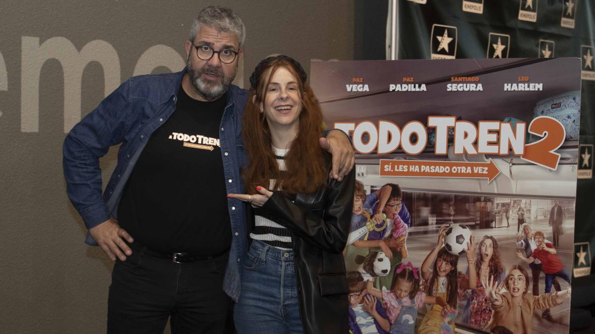 Florentino Fernández y la cineasta Inés de León.