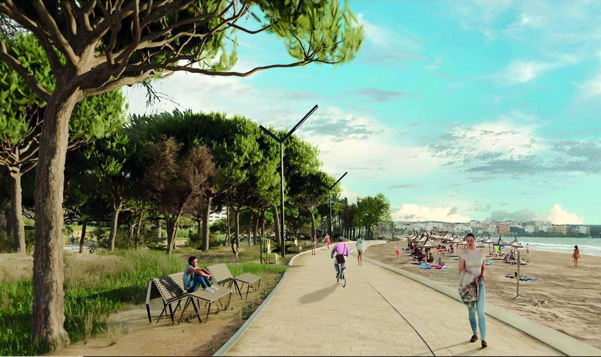 El plan de regeneración del litoral publicado la pasada legislatura propone renaturalizar la Platja de Palma.