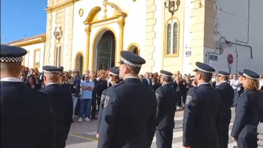 Homenaje policial en las exequias del subinspector de Alcantarilla José Marqués, “un referente en la comisaría”