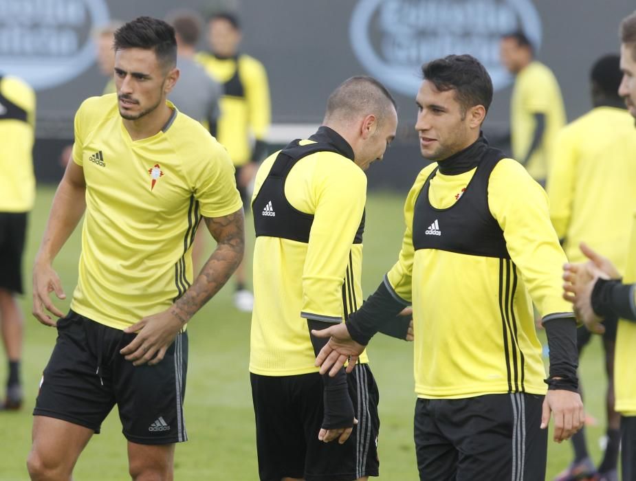 Entrenamiento del Celta antes de enfrentarse al Ajax // R.Grobas