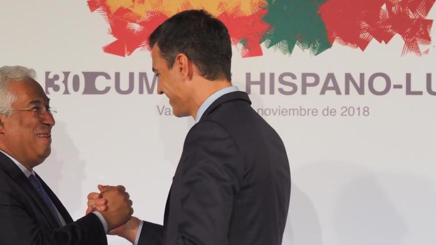 Pedro Sánchez y el primer ministro de Portugal, António Costa.