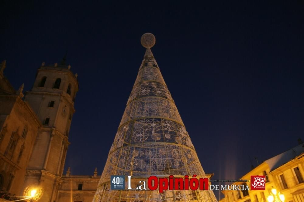 Encendido de luces de Navidad en Lorca